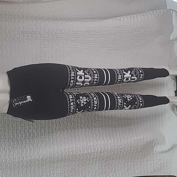 Sourpuss "F*ck You" Leggings - Picture 4 of 7
